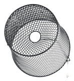 2 Pack - Crawfish Trap Crawdads Crayfish Trap Torpedo Heavy Duty Bait Trap Steel Mesh Wire Black with Clip Two-Piece Durable (2 Pack)