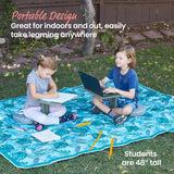 ECR4Kids The Surf Portable Lap Desk with Cushion , Flexible Seating