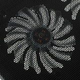 Laptop Cooling Pad Adjustable Stand with Fan USB Powered Black Plastic