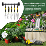 8-Piece Garden Tools Set for Gardening Aluminum Alloy Heavy Duty Kit, with Storage Tote Bag, Ergonomic Rubber Grip