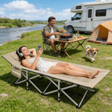 Ouwxim Camping cots for Adults,Cots for Sleeping,Cushion and Pillow, Camping Tent cot,High Weight Capacity, Compact Storage,with Carry Bag,Ideal for Outdoor Camping, Office use,Napping, Beach Trips