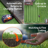 Segway Navimow H1500N-VF Robot Lawn Mower Perimeter Wire Free 0.37 Acre RTK+Vision Robotic Lawnmower, Virtual Boundary