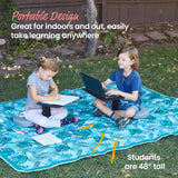 ECR4Kids The Surf Portable Lap Desk with Cushion, Flexible Seating