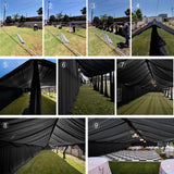 Party Village 60ftx40ft Black Ceiling Curtain for Wedding Parties