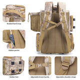 Rabjen Fishing Tackle Backpack with Rod Holders, Bottle Holder, Storage Bag Store Fishing Gear