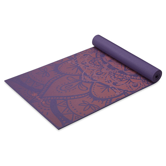 Gaiam Yoga Mat Premium Print Extra Thick Non Slip Exercise & Fitness Mat for All Types of Yoga, Pilates & Floor Workouts, Athenian Rose, 6mm Gaiam