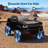 Garvee 24v Licensed Kids Ride on Car, 2 Seater Electric Truck for Big Kids with Parent Remote Control, 3 Speeds, Bluetooth Music, LED Lights for Ages 3-8