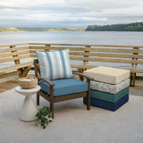 Outdoor Deep Seat Cushion Set (4-Pack), 24 in x 24 in, Weather-Proof, Rain-Proof, Fade Resistant Patio Cushion for Chair