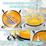 RIDGE WASHER 20'' Pressure Washer Surface Cleaner, Surface Cleaner Dual Handle, Power Washer Surface Cleaner with 4 Wheels for Cleaning Driveways, Sidewalks, Patios, Decks, 4500 PSI