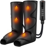 SHINE WELL Leg Massager with Heat and Compression, Legs Massage for Circulation and Pain Relief, Foot and Calf Massager for Swelling, Heated Air Compression Machine, Wellness Gift for Mom Dad