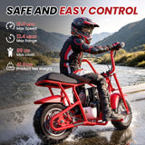 BRM40 Mini Gas Pit Bike for Teens 40cc 4-Stroke Dirt Bike for 18 MPH