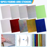 Unpainted Fishing Lures Making Kit, 286pcs DIY Lure Blank Crankbaits Minnow Hard Bait Set with Treble Hooks,Split Rings,3D Eyes,Fishing Lure Stickers Pliers DIY Fishing Tackle SILANON