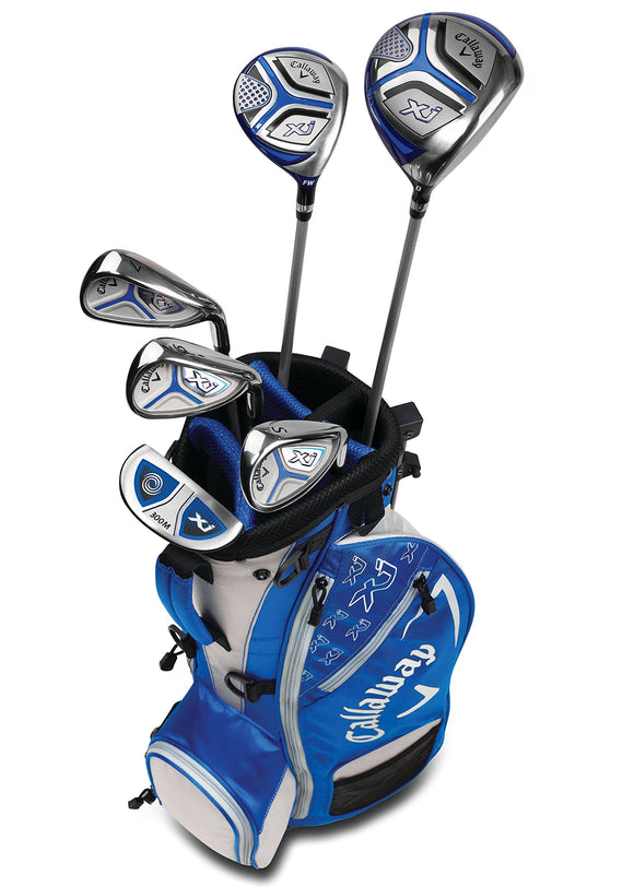 Callaway Golf Xj Junior Golf Set, Level 2, 6 Piece Set, Left Hand, Blue Callaway