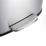 50L/13Gal Heavy Duty Hands-Free Stainless Steel Commercial/Kitchen Step Trash Can, Fingerprint-Resistant Soft Close Lid QUALIAZERO
