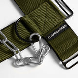 Gymreapers Neck Harness Weight Lifting - Neck Trainer Workout Equipment - Heavy Duty Stainless Steel Chain, Adjustable Neoprene Head Strap, Exercise Equipment for Strength & Pain Relief