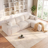 Living&Giving 113" L-Shaped Boneless Couch Sectional Couch for Living Room