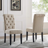 Roundhill Furniture Leviton Urban Style Dark Washed Wood Dining Set