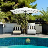 PURPLE LEAF Outdoor Umbrella 8' x 8' Square Premium Sun Protection White