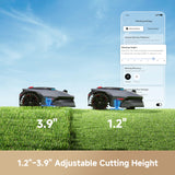 MOVA LiDAX Ultra 1000 Robot Lawn Mower Wire Free with Garage for 1/4 Acre, RTK-Free+360° 3D LiDAR+AI Vision Mapping, Zero-Edge Cutting, Cutting Height 1.2"-3.9", 45% Slope, 150 Managed Zones Dual Maps