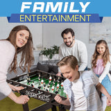 SereneLife Folding Foosball Table, 4’ x 2’ Full Competition Size Foldable Space Saving Table Soccer for Home, Arcade Game Room, for Indoor or Outdoor, Family Game Night, Perfect for Kids and Adults