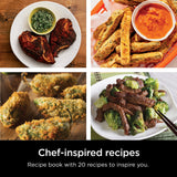 Ninja Air Fryer, Roast, Bake, Air Fry, Roast, Broil, Reheats, & Dehydrates, 4-in-1, Fries, Frozen Food, Veggies, and Juicy Meat Ninja