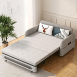 NessCarsti 2-Seater Pull-Out Sofa Bed with Hidden Storage for Small Space
