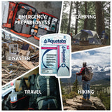 Aquatabs 49mg Water Purification Tablets (30 Pack). Portable Water Purifier for Camping Essentials, Lightweight Camping Gear or Survival Kit, EPA Registered & NSF/ANSI 60 Certified, Fast-Acting