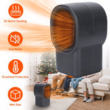 500W Portable Electric Space Heater Mini Desktop Fan Heater for Home Office