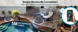 Herdio 8" Outdoor Bluetooth Rock Speakers HD Digital Stereo Effect Tweeter Waterproof Resin