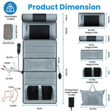 Full Body Vibration Massage Mat with Neck & Foot Massager