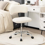 Computer Desk Chair Adjustable Sherpa Office Chair Swivel