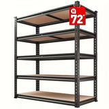 72 Inch Heavy-duty Metal Storage Rack, With A Load-bearing Capacity Of 2000 Pounds