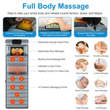 Full Body Vibration Massage Mat with Neck Kneading Massager for Family