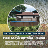 Bestway Hydrium 18' x 52" Above Ground Pool, Round Steel Side Wall Frame Outdoor Swimming Pool Set with Sand Filter Pump, Ladder & Accessories
