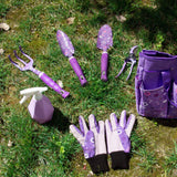 Gardening Gifts for Women, Garden Tool Set, Heavy Duty Gardening Hand Tools with Garden Tool Bag, Purple