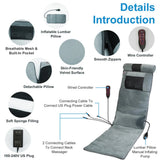 Full Body Vibration Massage Mat with Neck Kneading Massager for Family