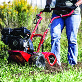EARTHQUAKE Victory Rear Tine Tiller, Powerful 209cc 4-Cycle Viper Engine, Rugged Bronze Gear Transmission, Red/Black
