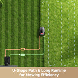 MOVA LiDAX Ultra 1000 Robot Lawn Mower Wire Free with Garage for 1/4 Acre, RTK-Free+360° 3D LiDAR+AI Vision Mapping, Zero-Edge Cutting, Cutting Height 1.2"-3.9", 45% Slope, 150 Managed Zones Dual Maps