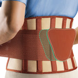 FEATOL Back Brace for Lower Back Pain, Breathable Back Support Belt for Women & Men, Brown, 2XL (Circumference:38.6-51.2")