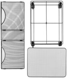Safco Onyx Rolling Cart Desktop Tub File, Fits Letter-Size Hanging Folders, Collapsible Desk Organizer, Durable Steel Mesh Construction, Black