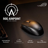 Strix Impact III Wireless Gaming Mouse, 57 G Lightweight, 36K DPI Sensor, Bluetooth & 2,4GHz RF, ROG SpeedNova