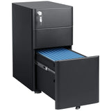 GALAXHERO 3-Drawer File Cabinet Vertical Filing Cabinet Slim Storage for Legal Letter
