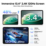 Aorlym P13 Tablet 13 inch Android 16 2 in 1 PC 13.4" 2.4K Gemini