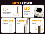 AIRMATE 25" Space Heater for Indoor Use Large Room with Thermostat