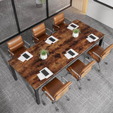 Tribesigns 6.5 FT Conference Room Table, 78.74" W x 27.56" D Large Office Conference Table