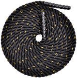 Fitvids Battle Rope 1.5Inch 2 Inch Diameter Poly Dacron 30 FT – 40 FT – 1.5-Inch, 30FT – Black