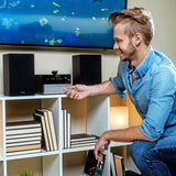 CD Player and Stereo System for Home - Compact Radio Player with Bookshelf Speakers PHILIPS