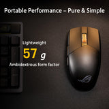 Strix Impact III Wireless Gaming Mouse, 57 G Lightweight, 36K DPI Sensor, Bluetooth & 2,4GHz RF, ROG SpeedNova