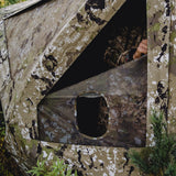 Barronett Blinds® Big Cat™ Heavy-Duty, Portable Hunting Blind, Heavy-Duty Hub Blind, 600 Denier Fabric, Low Profile Windows, 3-Person, Crater™ Thrive, 80” x 90” x 90”, BCHD350CT Barronett Blinds
