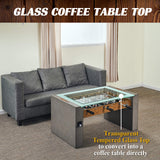 Barrington 40” Urban Foosball Coffee Table, Durable & Stylish Design with Tabletop Sports Soccer Balls, Perfect for Family Game Rooms
